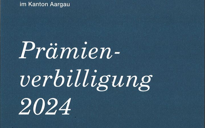 Krankenkassen-Prämienverbilligung 2024 - Anmeldung bis spätestens 31. Dezember 2023